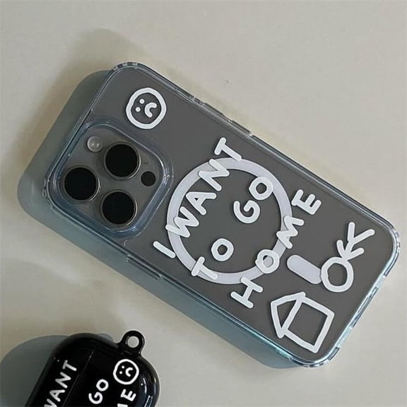 Korean Star For Magsafe Wireless Charge Clear Phone Case For iPhone 15 14 13 12 11 Pro Max X XR XS Max Cases Shockproof Cover