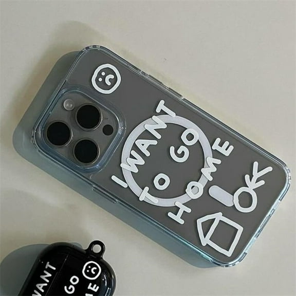 Korean Star For Magsafe Wireless Charge Clear Phone Case For iPhone 15 14 13 12 11 Pro Max X XR XS Max Cases Shockproof Cover