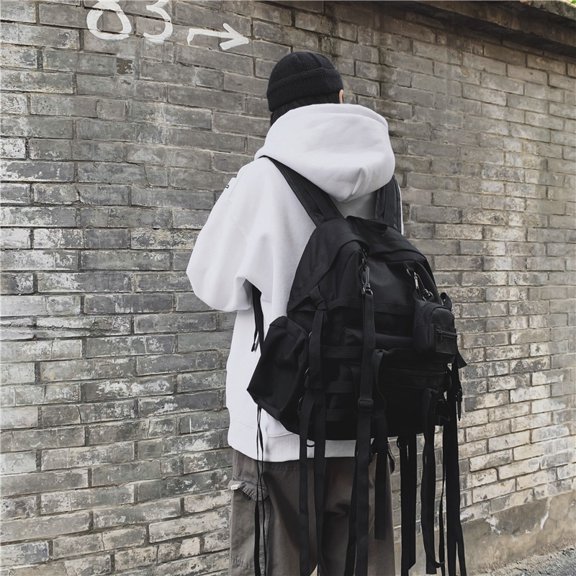 Korean Style All-match Large-capacity Backpack,Black