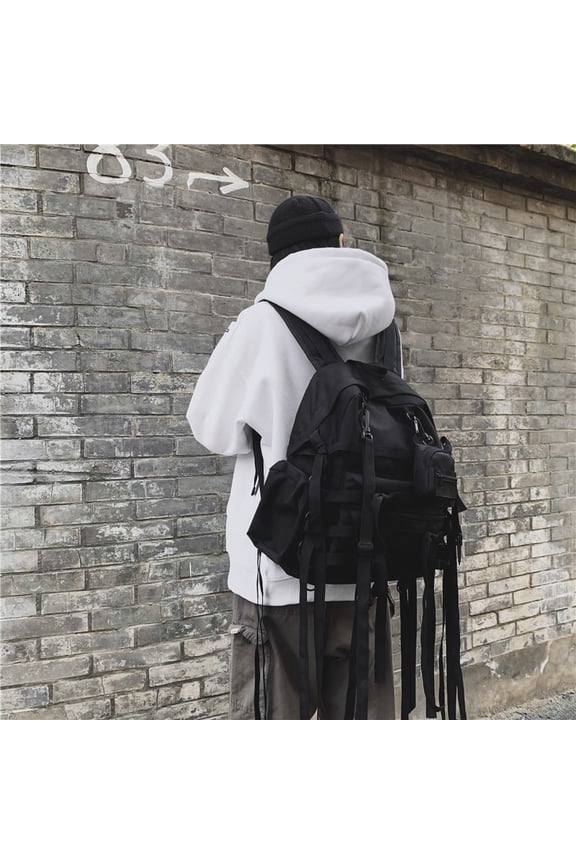 Korean Style All-match Large-capacity Backpack,Black