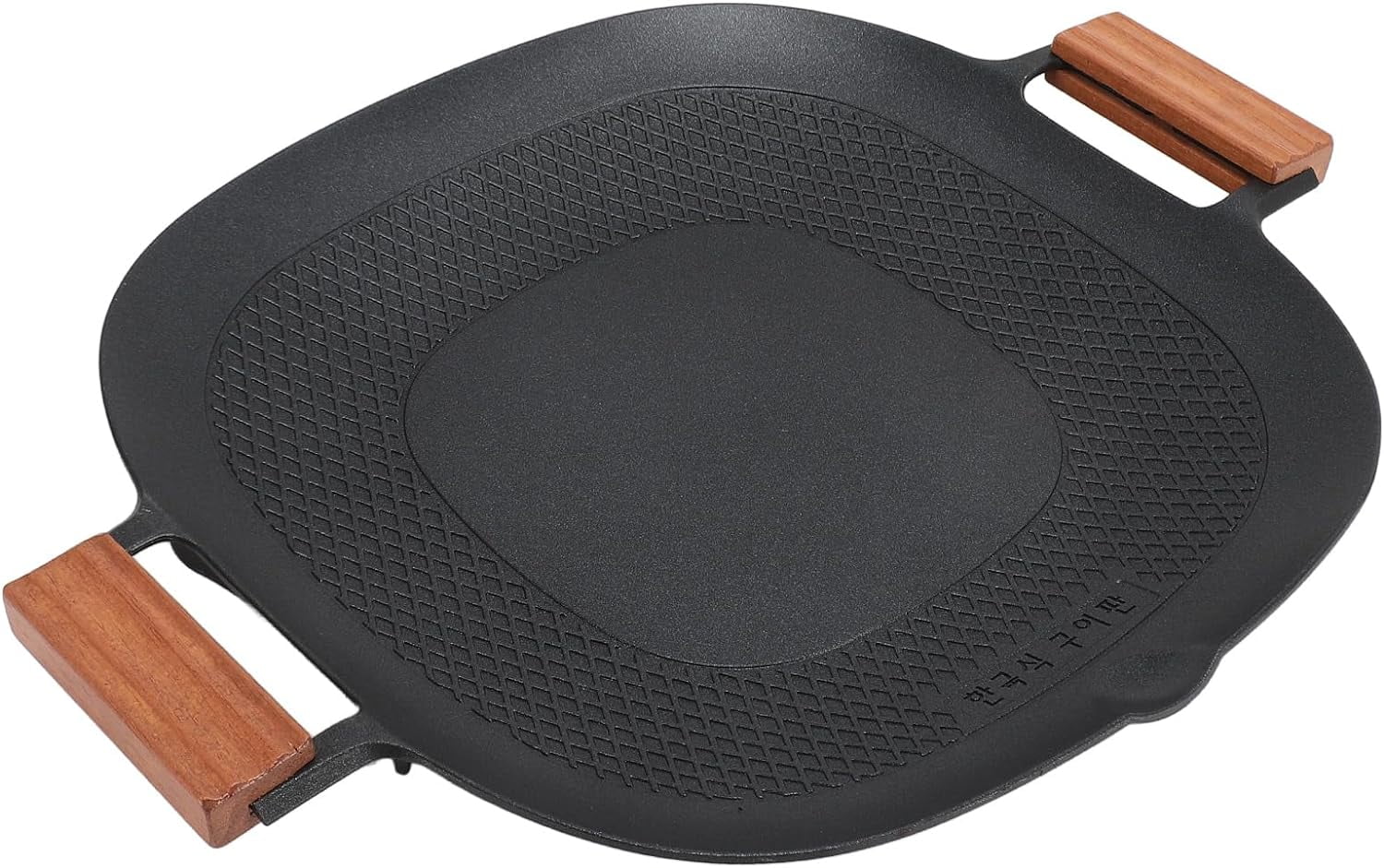 Korean Style BBQ Grill Pan, 15in Barbecue Stovetop Plate Grilling