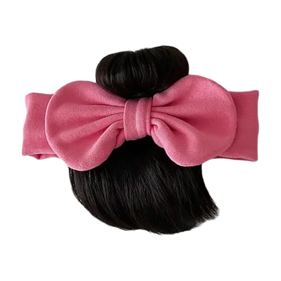 Korean Style Baby Girl Headband With False Bow Hair Accessory For Toddler Decorative Headscarf