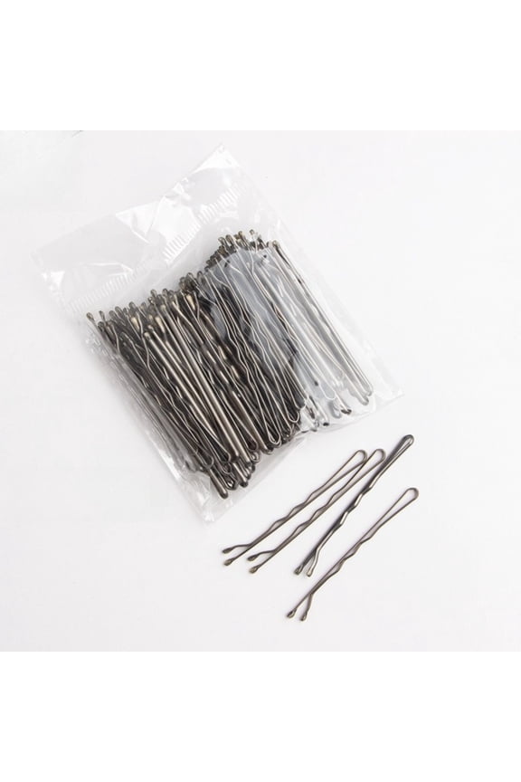 Korean Style Black Bobby Pins, Wavy Hair Clips Barrettes for Hair Styling