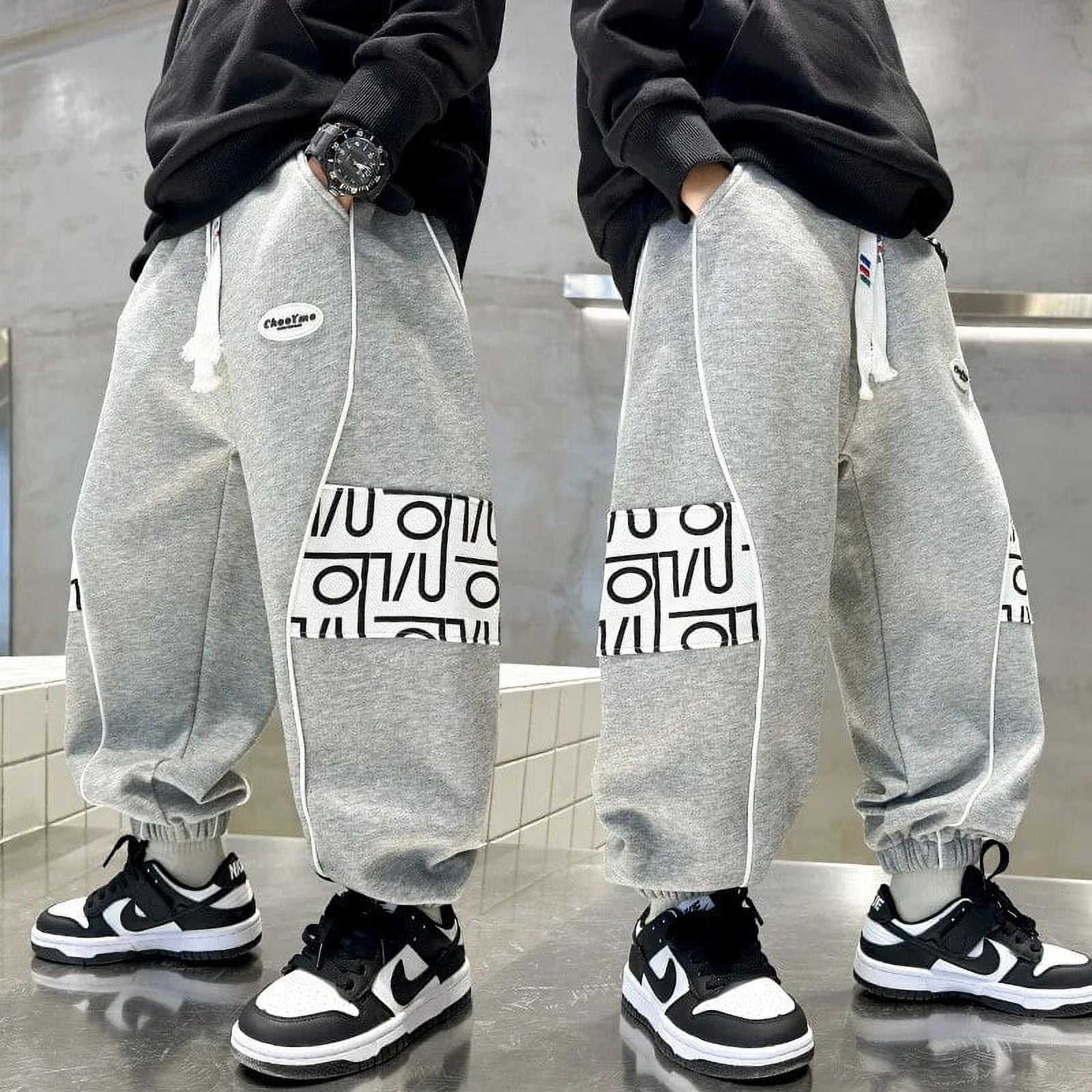 Korean Style Boy Running Pants for Children's New Casual Trousers