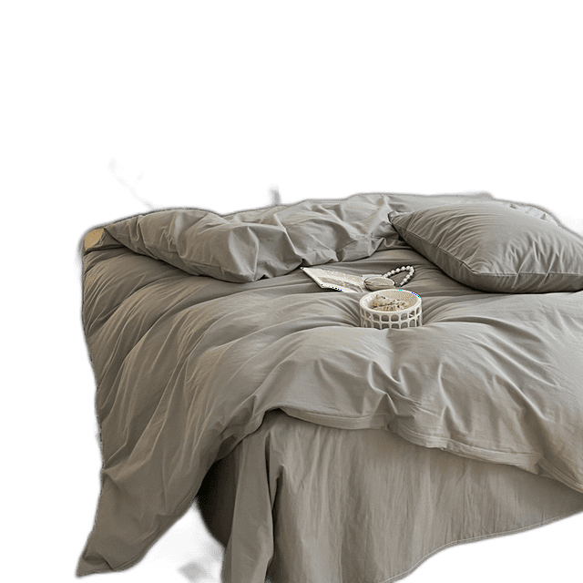 KoreanStyle Brushed FourPiece Bed Sheet 1.8 SkinFriendly Quilt Cover