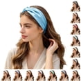 thumbnail image 1 of Korean Style Chiffon Headband for Washing Face Non Stretchy Hair Band, 1 of 4