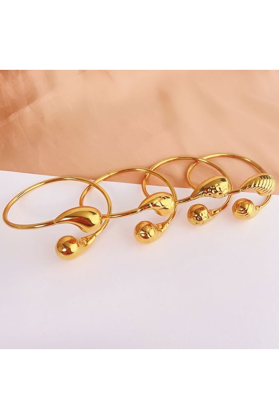 Korean Style Ins Personalized Design Water Drop Bracelet Titanium Steel