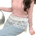thumbnail image 1 of Korean Style Lace Skirt Hem, Polyester Layered, Versatile, 1 of 8