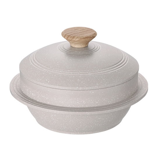 Korean Style Non-Stick Stew Pot, Household Small Casserole Hot Pot, High Temperature Resistant Stone Pot Soup Pot for Home Cooking