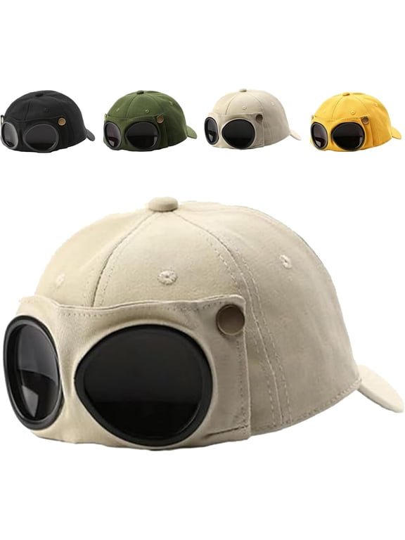 Korean Style Pilot Baseball Hat with 2-in-1 Detachable Design for Men