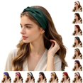 thumbnail image 1 of Korean Style Satin Headband for Washing Face Bathing Makeup Hair Elastic Band, 1 of 4