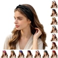 thumbnail image 1 of Korean Style Satin Heardband Elastic Hair Band for Washing Face Bathing Makeup Daily Casual Use, 1 of 4