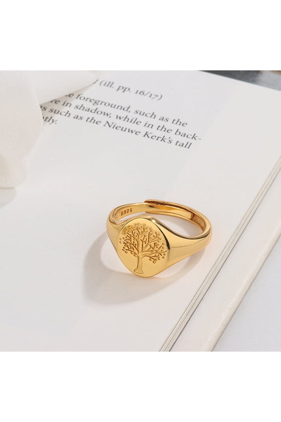 Silver Ring with Flower and Leaf Design Korean Inspired Electroplated Individually Packed Ring Great for Trade Fair