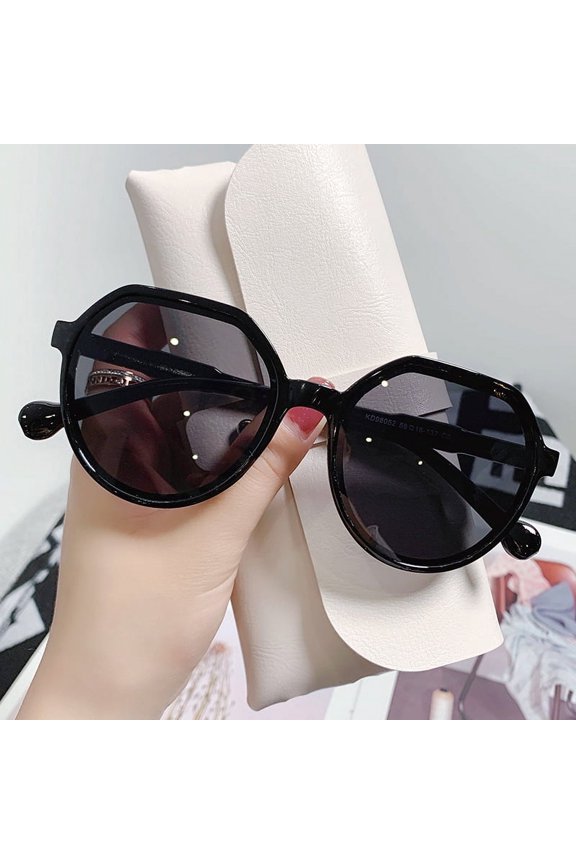 Korean Style Vintage Geometry Shape Frame Sunshade Glasses For Men Women Sunglasses Fashion Frame Glasses UV Protection