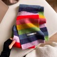 thumbnail image 1 of Korean Style Winter Warm Wool Scarf for Women Design Striped Elastic Knitted Scarves Female Bandana Thick Neckerchief Shawl 2024 (DZ169-01), 1 of 7