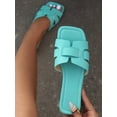 thumbnail image 1 of Korean Style Women‘s Casual Flat Sandals  Open Toe Beach Slippers  Spring/summer/autumn New Braided Roman Style Shoes For Women  Fashionable Flat With A Strap And A Comfortable Thick Sole, 1 of 7