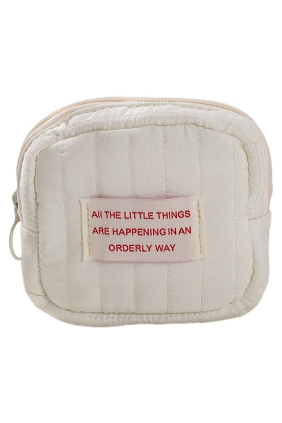 Korean Styles Cosmetic Bag Travel Toiletry Case Square Makeup Bag Change Purse