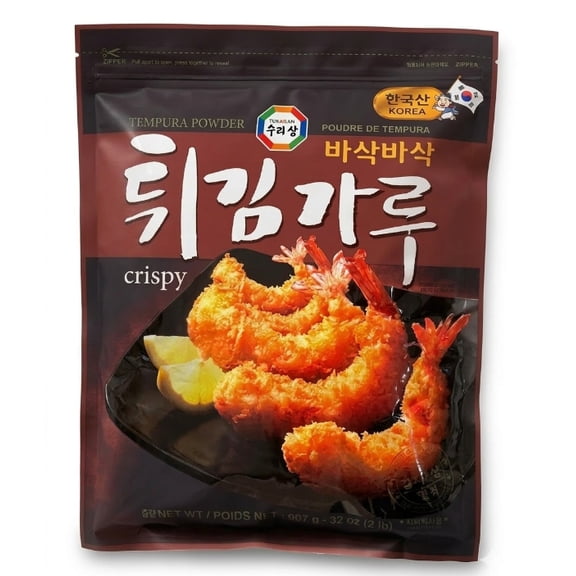 Korean Tempura Batter Mix for Crispy Fried Chicken & Shrimp Light Crunchy Frying Mix for Seafood, Vegetables & Tempura, Easy Fry Batter Powder, 2 lb