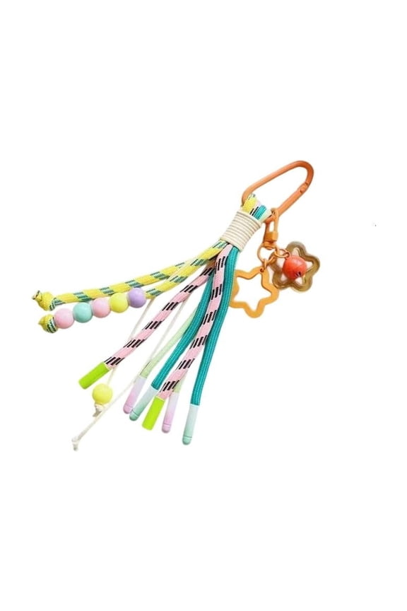 Korean Themed Couple Keychain ABS Keyring Climbing Rope Lightweight Design