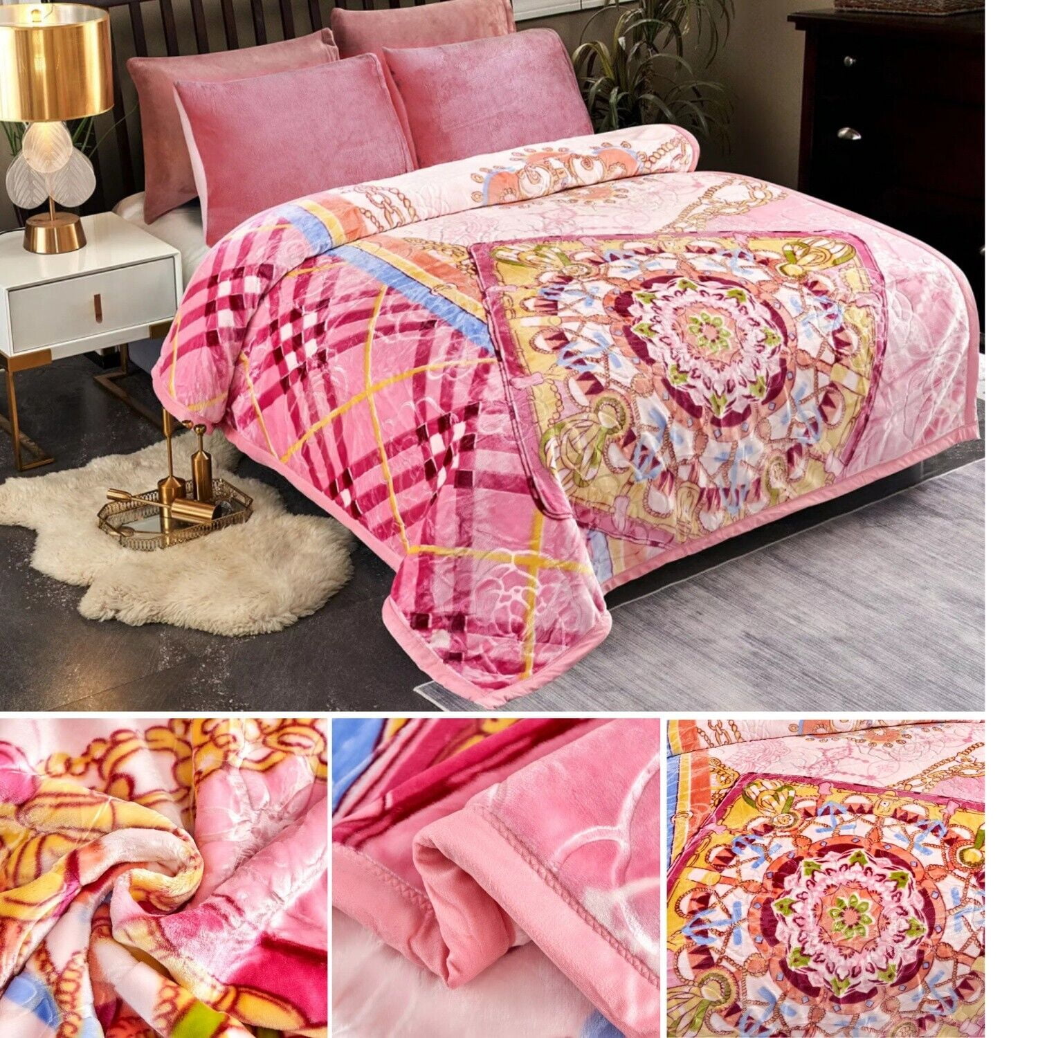 Korean Thick Heavy Silk Warm Mink Blanket Velvet Fleece Blanket