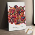 thumbnail image 1 of Korean Traditional Pattern Abstract Canvas Wall Art, 1 of 8