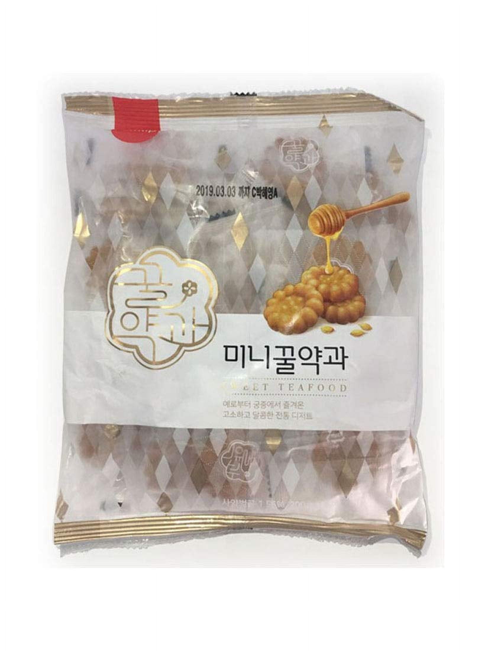 Korean Traditional Sweet Mini honey Yak Gwa Cookies 200 g x 3 Pack