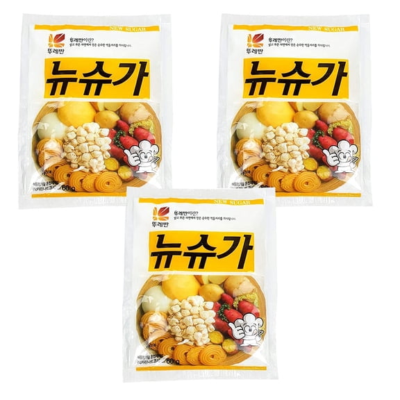Korean Ttuleban New Sugar 60g , 3 Packs total 180g