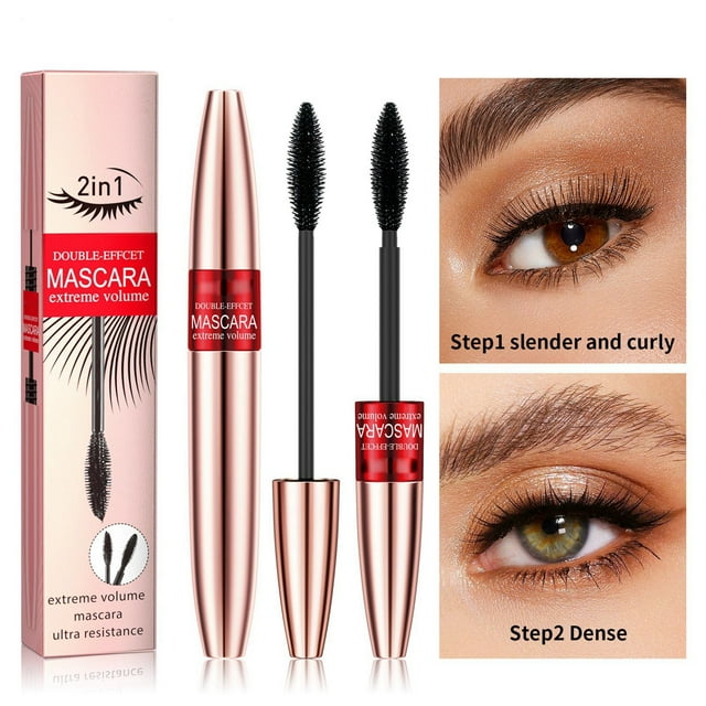 Korean Tubing Mascara Black Lasting Lash Effect Curls Definition Dual