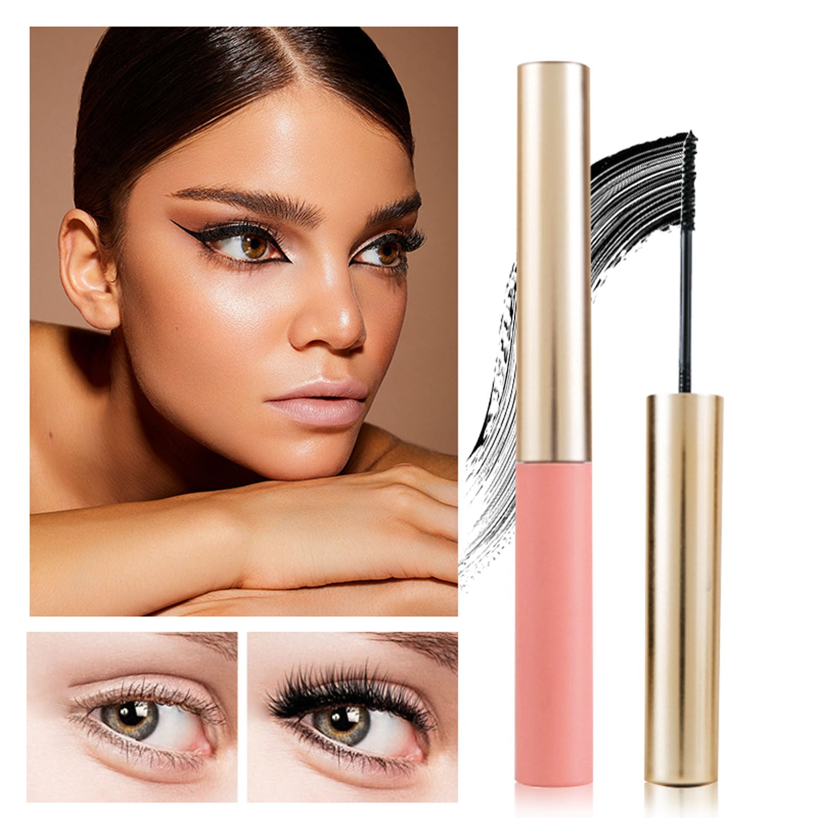 Korean Tubing Mascara Black Lasts For A Long Time Curls Shaped Fiber Mascara Combining