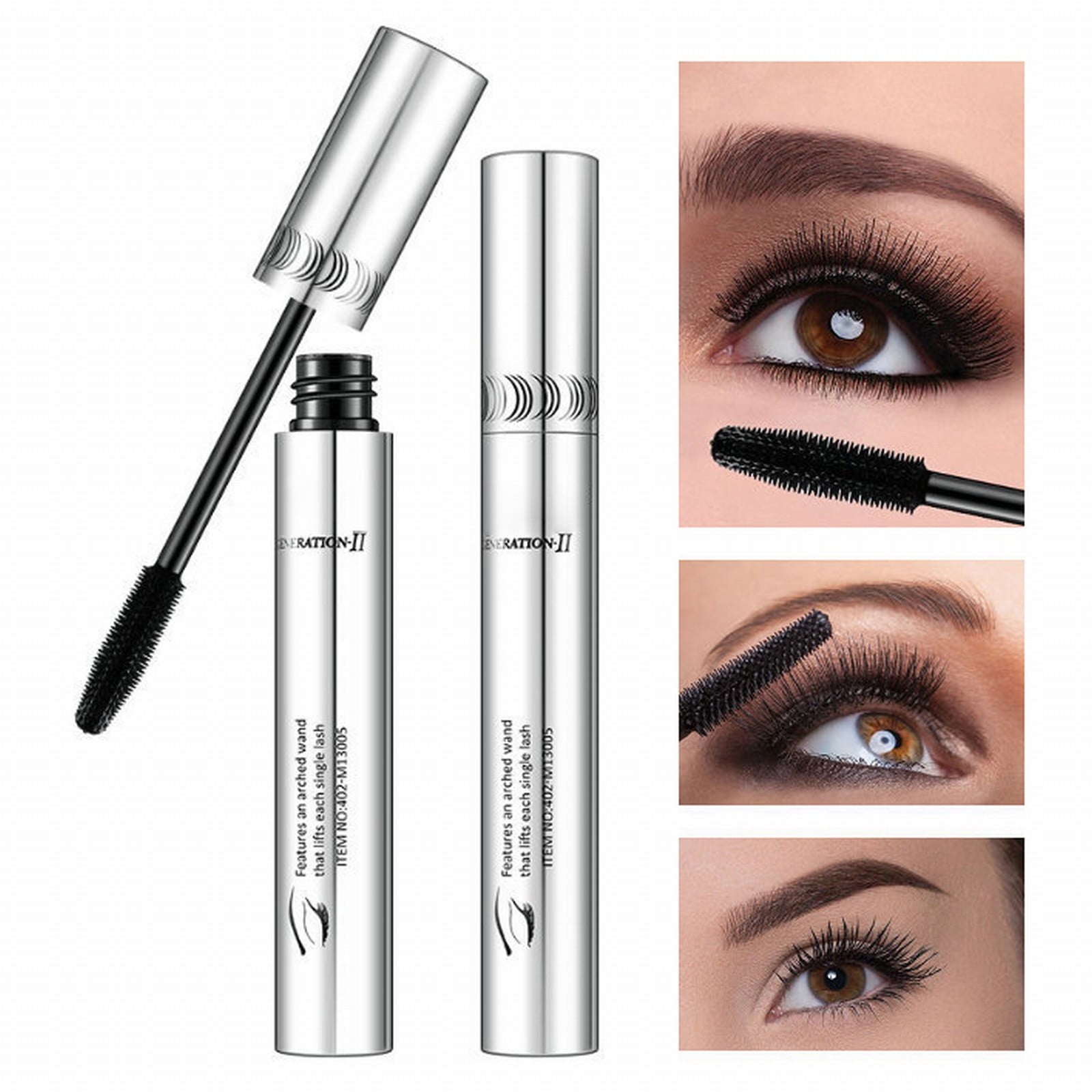 Korean Tubing Mascara Black Super Long Lasting Curls Stereotyped Silver
