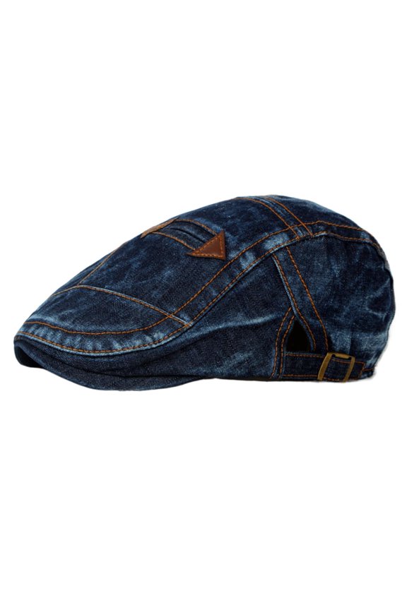 Korean Version Foreign Trade Export Hat Spring and Summer Outdoor Men's Washed Worn Denim Cotton Peaked Cap Beret
