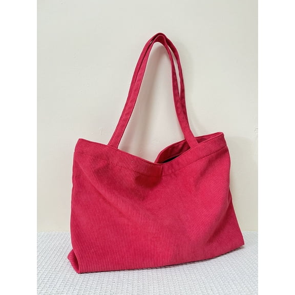 Korean Version of Literary and Artistic Women's Bags, Lazy Corduroy Shoulder Women's Bags, Guangzhou Retro Large-capacity Shopping Bags, Canvas Student Handbags