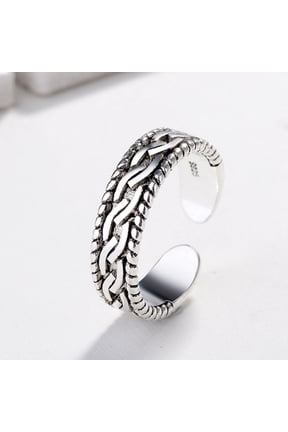 Korean Version Of Personality Fashion Jewelry Retro Old Style Twist Ring