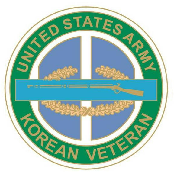 Korean Veteran CIB 1 1/8" Lapel Pin