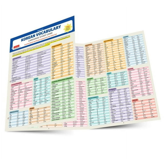 Korean Vocabulary Language Study Card: Essential Words and Phrases Required for the Topik Test (Includes Online Audio) (Other)