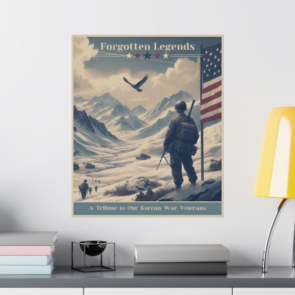 Korean War Remembrance Forgotten Legends Tribute Unframed Paper Print