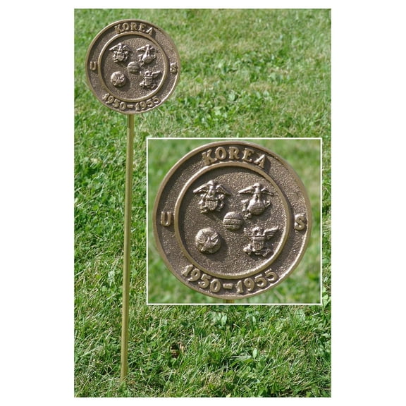 Korean War Veteran Grave Marker - Made of Cast Bronze