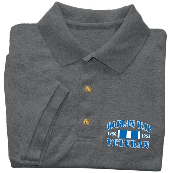Korean War Veteran Polo Shirt Mens Collared Tee