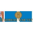 thumbnail image 1 of Eagle Emblems BM0080 Sticker - Korea War Service Ribbon - 3.5 x 10 in., 1 of 1
