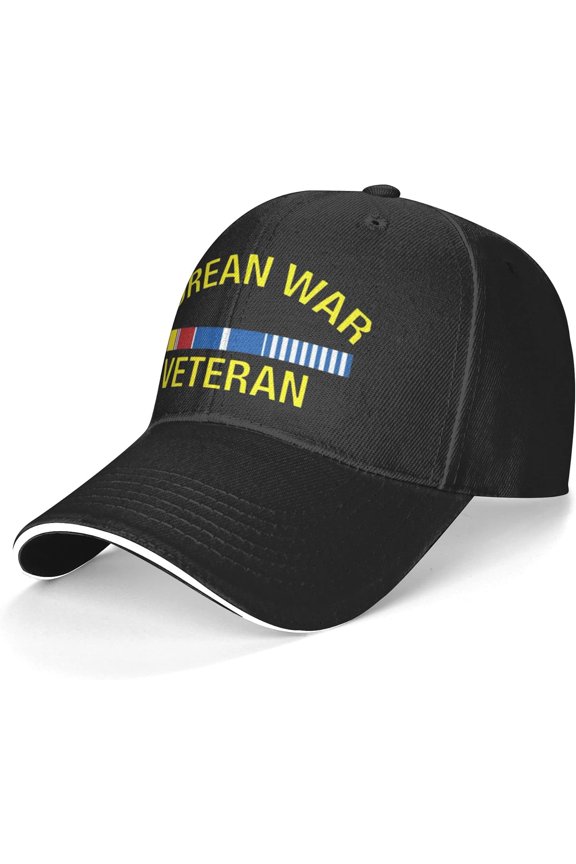 Korean War Veteran Unisex Sandwich Cap Fishing Outdoor Sport Baseball Cap Sun Caps