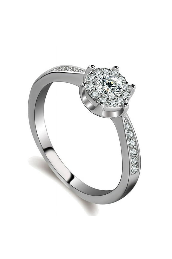 Korean Wedding Ring Hearts And Arrows Simulation Diamond Ring Couples Proposal