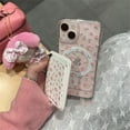 thumbnail image 1 of Korean clear floral for MagSafe wireless charge phone case for iPhone 15 14 13 12 11 pro Max X XR XS Max cases accessories cover, 1 of 1