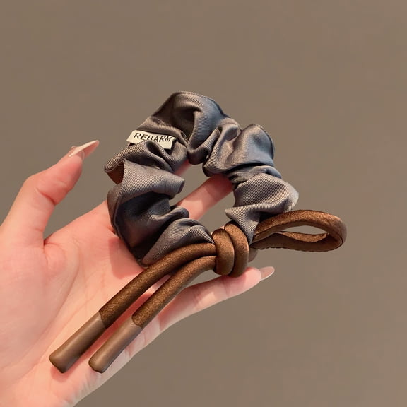 Korean curry bow intestinal ring hair rope headdress new quality cloth hair band tie ponytail head rope hair accessories