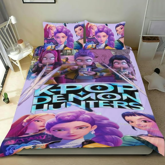 Korean girl group KPop Themed Bed Sheet Set Three Piece Set 53x79 In ches Comfortable And Skin Friendly Unique Design Creating A Star Gifts For Family Friends fans