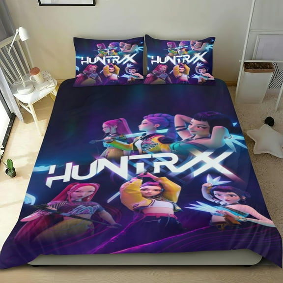 Korean girl group KPop Themed Bed Sheet Set Three Piece Set 68x86 In ches Comfortable And Skin Friendly Unique Design Creating A Star Gifts For Family Friends fans