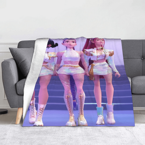 This Korean girl group anime-themed instant noodle lover blanket is a must-have for fans who love unique avant-garde anime style and street fashion! Room decoration, dormitory decoration, birthday gif