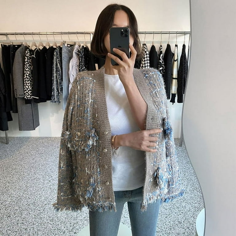 One-Neck Tassel Long-Sleeved Sweater One-Neck Tassel Long-Sleeved Sweater