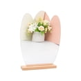 thumbnail image 1 of Korean style Makeup Mirror Ins Irregular Acrylic Decorative Mirror Wooden Base Cosmetic de maquillaje Beauty Tools, 1 of 11