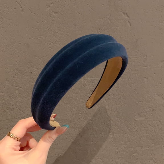 ‌"Korean-style Sweet Wide Edge Velvet Hairband for Women, High-end Versatile Headband for Daily Wear, New Hair Clip Accessory"