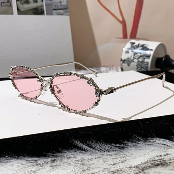 Korean-style cat-eye diamond-embellished eyeglass frames for women, trendy Y2K style, suitable for stylish looks without makeup, fashionable and versatile